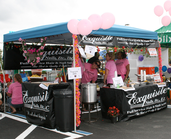 Exquisite nails Orange City booth display