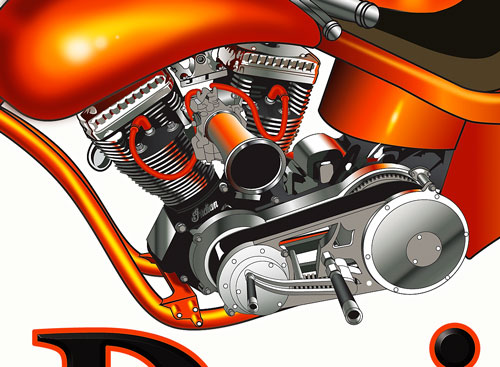 indian engine detail