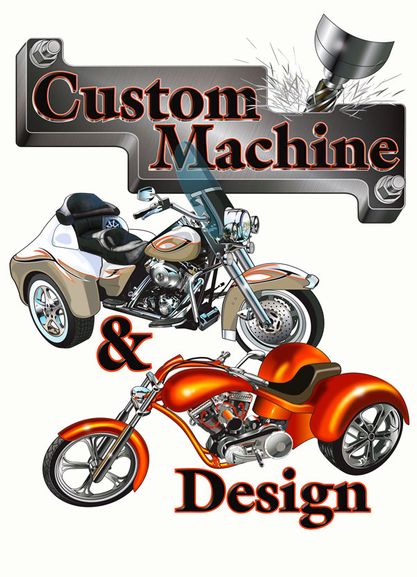 Custom Machine trike digital art