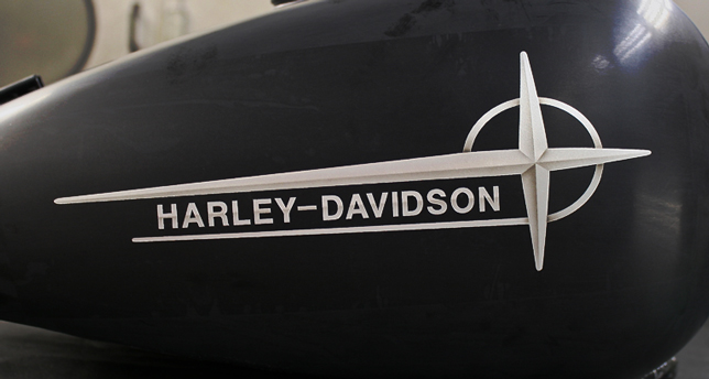 Harley logo airbrush
